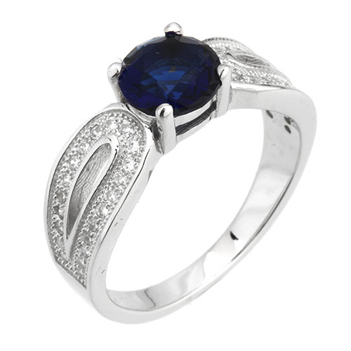 bague femme argent zirconium 8101281