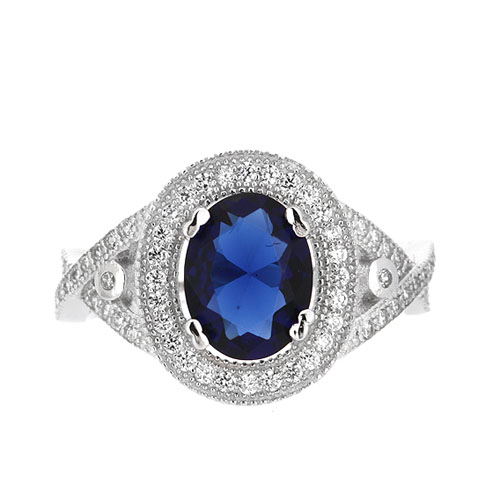 bague femme argent zirconium 8101283 pic2