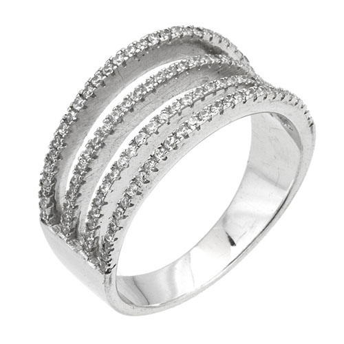 bague femme argent zirconium 8101285