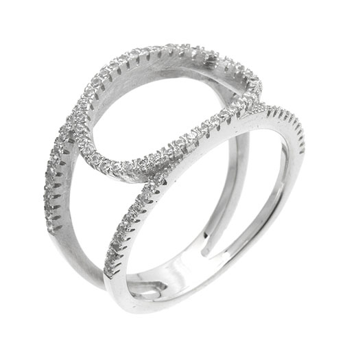 bague femme argent zirconium 8101288