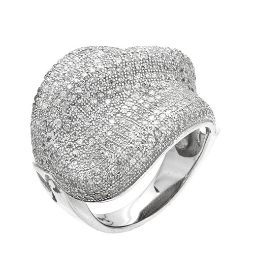 bague femme argent zirconium 8101290