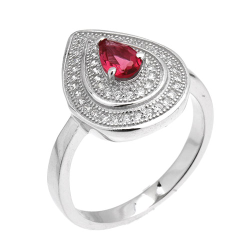 bague femme argent zirconium 8101324