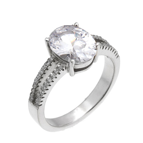 bague femme argent zirconium 8101327