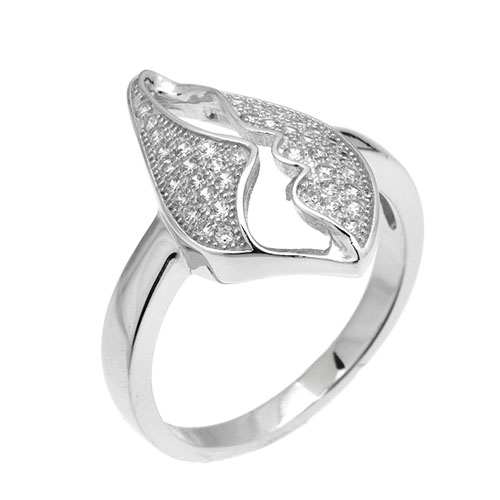 bague femme argent zirconium 8101332