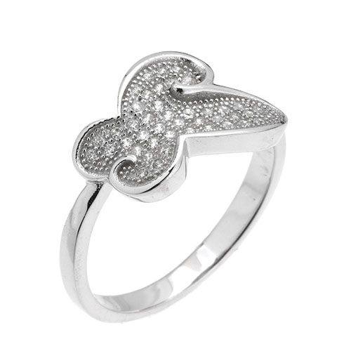 bague femme argent zirconium 8101334