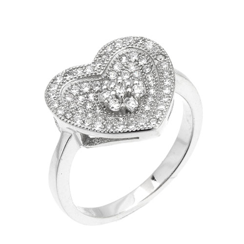 bague femme argent zirconium 8101338