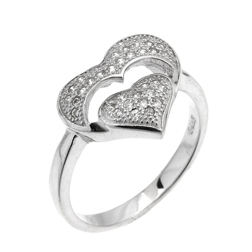 bague femme argent zirconium 8101340