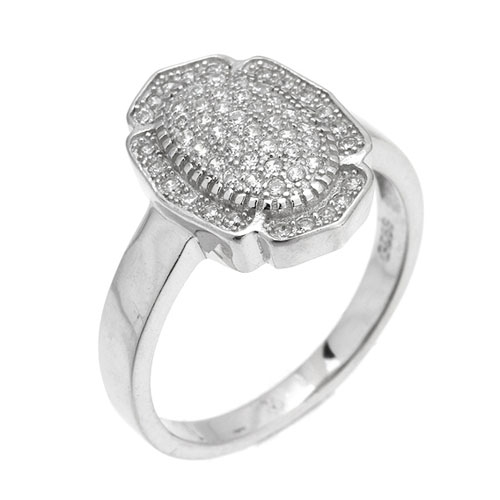 bague femme argent zirconium 8101343