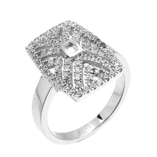 bague femme argent zirconium 8101344