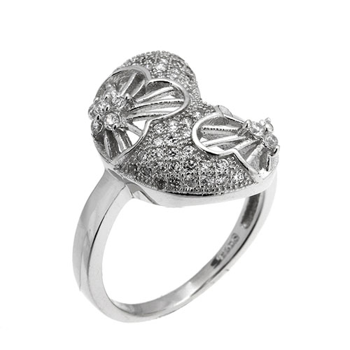 bague femme argent zirconium 8101350