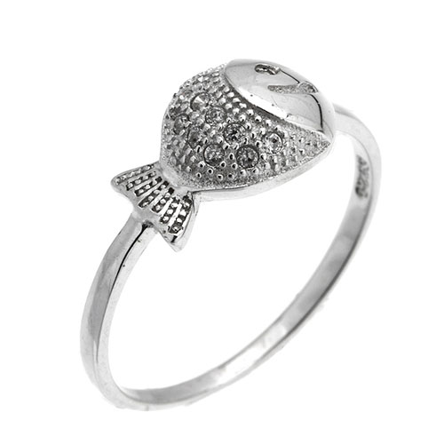 bague femme argent zirconium 8101351