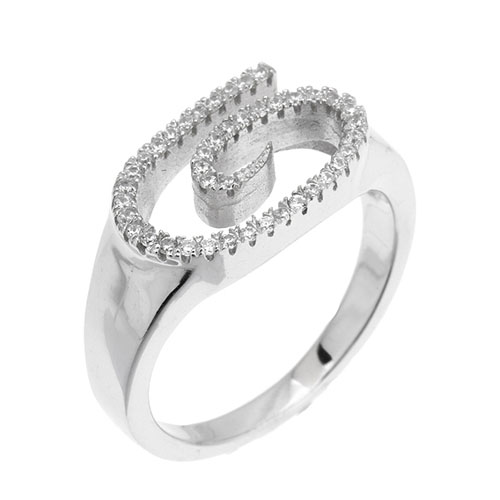 bague femme argent zirconium 8101352