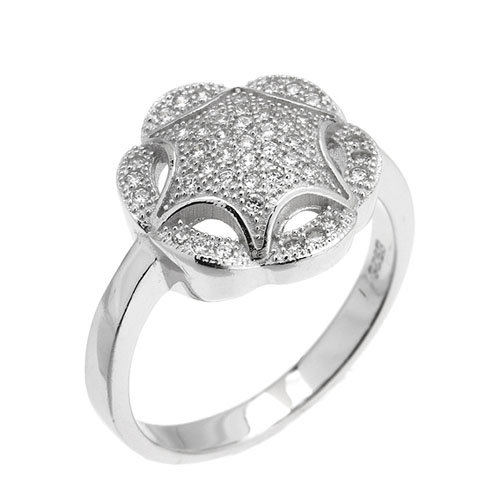 bague femme argent zirconium 8101353