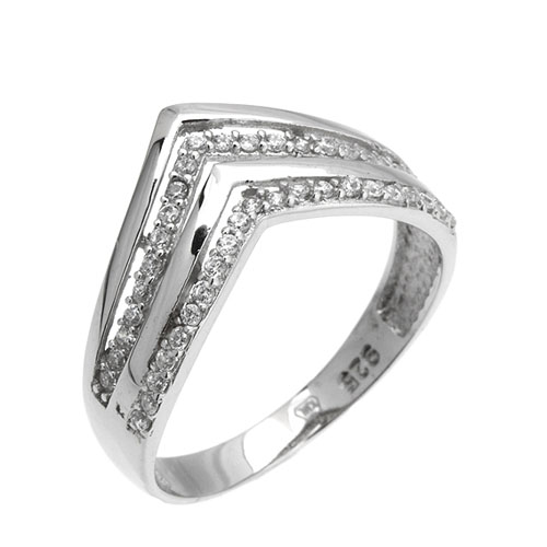 bague femme argent zirconium 8101411