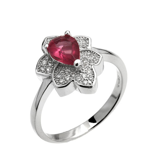 bague femme argent zirconium 8101424