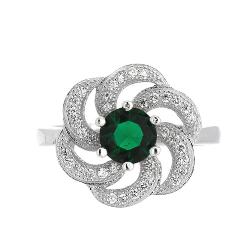 bague femme argent zirconium 8101429 pic2