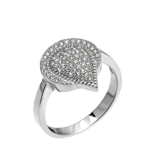 bague femme argent zirconium 8101436