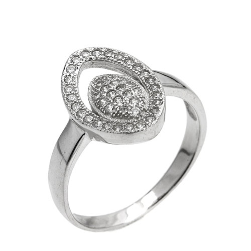 bague femme argent zirconium 8101441