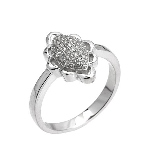 bague femme argent zirconium 8101443