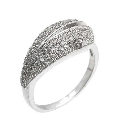 bague femme argent zirconium 8101447