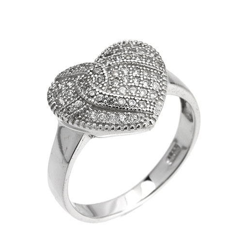 bague femme argent zirconium 8101453