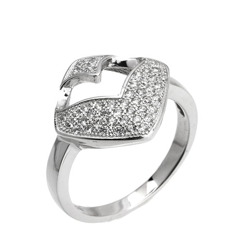 bague femme argent zirconium 8101456