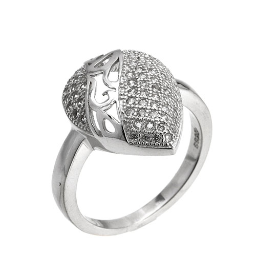 bague femme argent zirconium 8101457