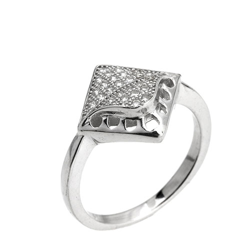 bague femme argent zirconium 8101462