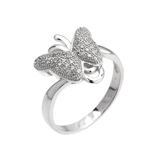 bague femme argent zirconium 8101463