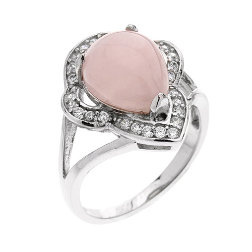 bague femme argent zirconium cristal 8100171