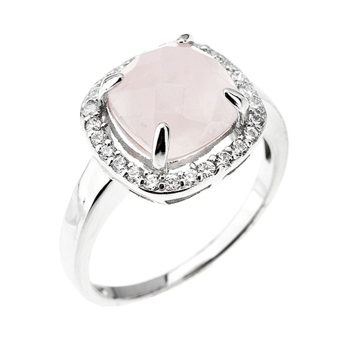 bague femme argent zirconium cristal 8100293