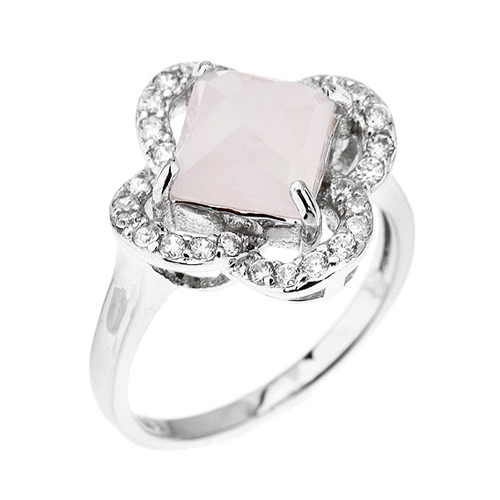 bague femme argent zirconium cristal 8100296