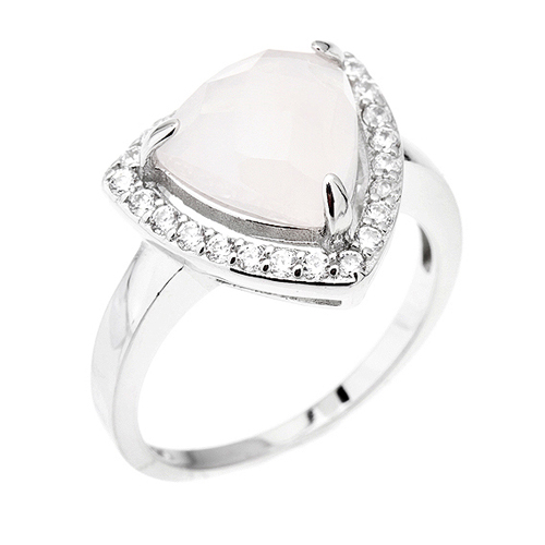 bague femme argent zirconium cristal 8100300