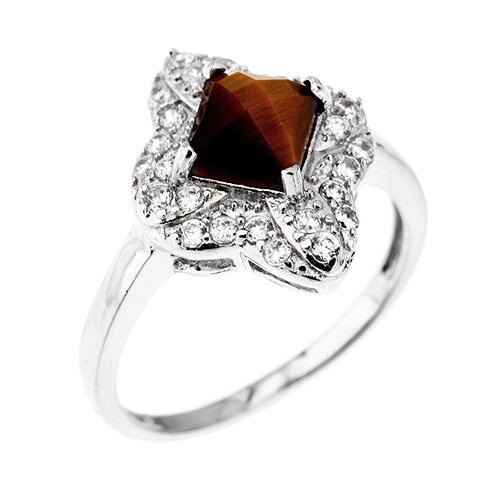 bague femme argent zirconium diamant 8100290