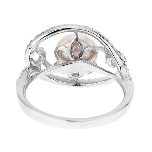 bague femme argent zirconium perle 8100558 pic4