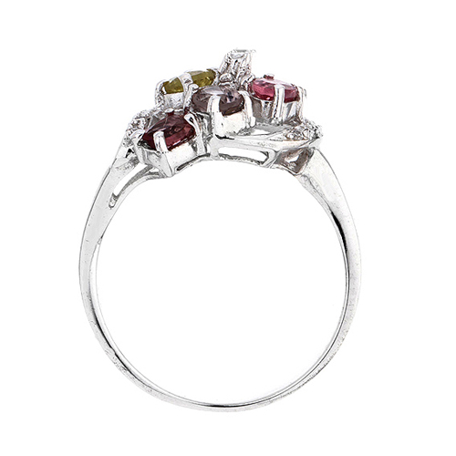 bague femme argent zirconium tourmaline 8100318 pic3