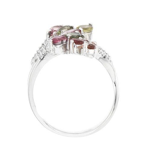 bague femme argent zirconium tourmaline 8100320 pic3