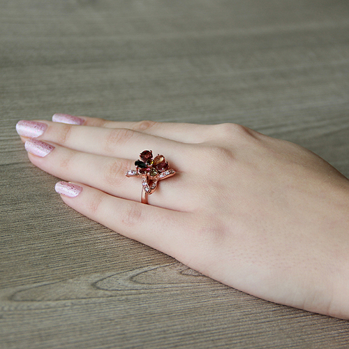 bague femme argent zirconium tourmaline 8100322 pic6
