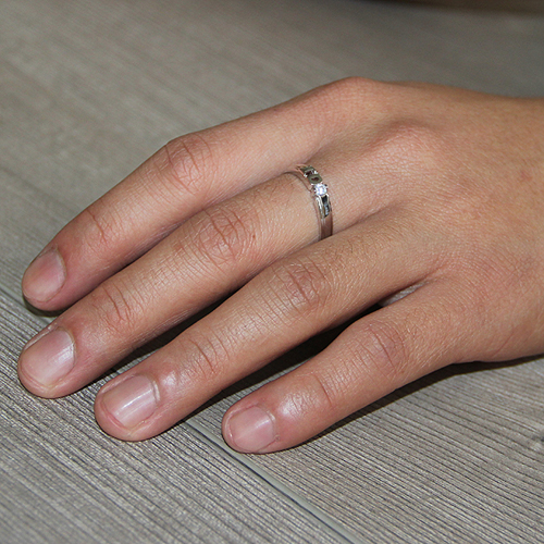 bague homme argent zirconium 8100078 pic5