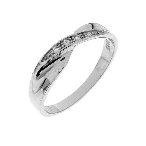 bague homme argent zirconium 8100101