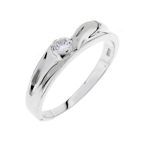 bague homme argent zirconium 8100105