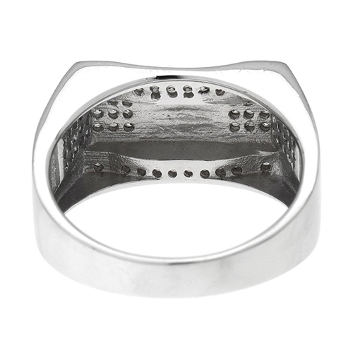 bague homme argent zirconium 8100168 pic4