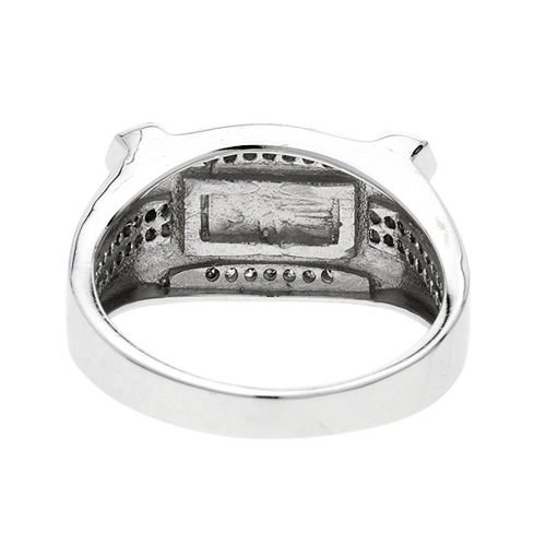 bague homme argent zirconium 8100194 pic4