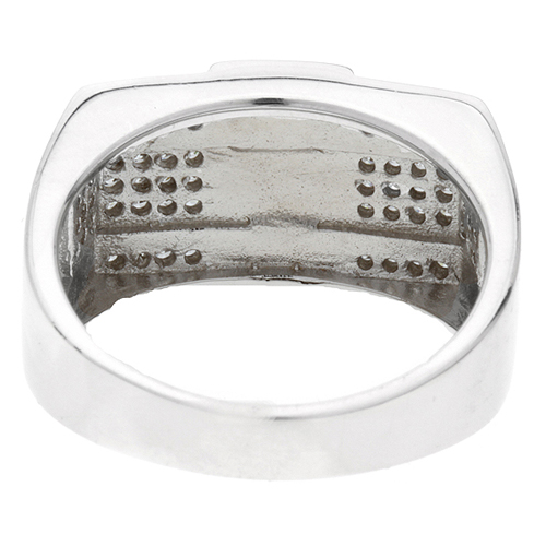 bague homme argent zirconium 8100200 pic4