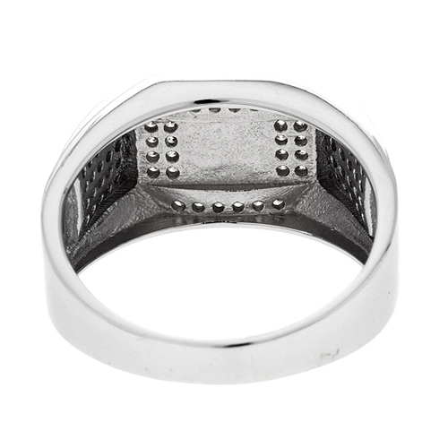 bague homme argent zirconium 8100210 pic4