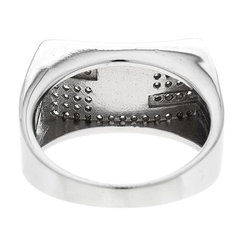 bague homme argent zirconium 8100211 pic4