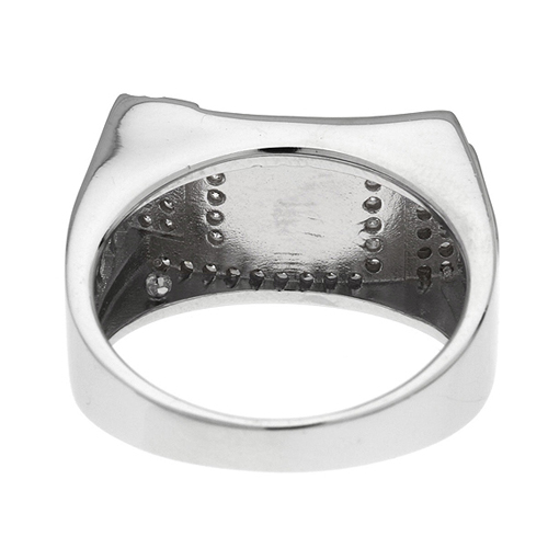 bague homme argent zirconium 8100215 pic4