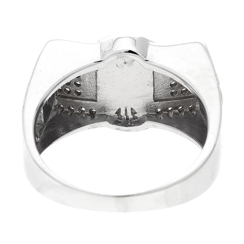 bague homme argent zirconium 8100216 pic4