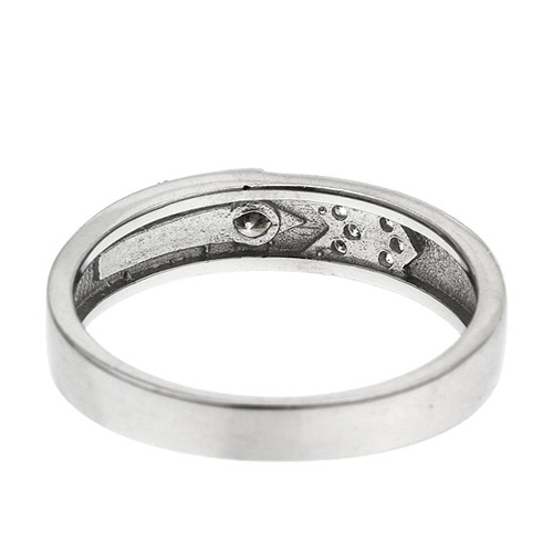 bague homme argent zirconium 8101010 pic4