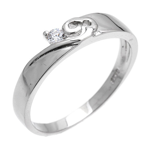 bague homme argent zirconium 8101012